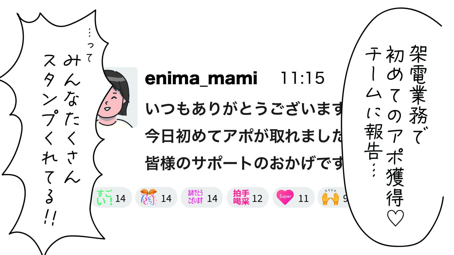 エニママのはたらき方マンガの掲載を始めました